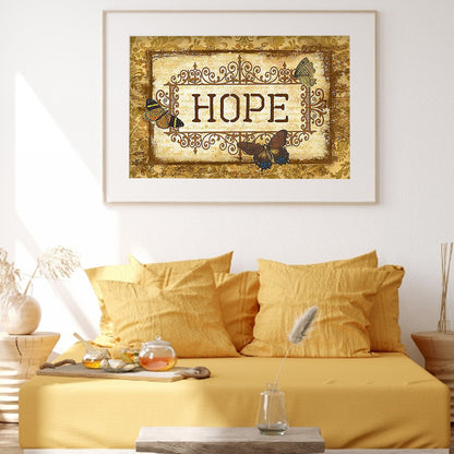 Word - Full Round Drill Diamond Painting 40*30CM