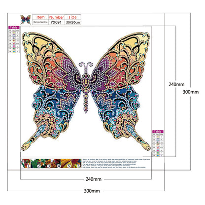 Butterfly - Special Shaped Drill Diamond Painting 30*30CM