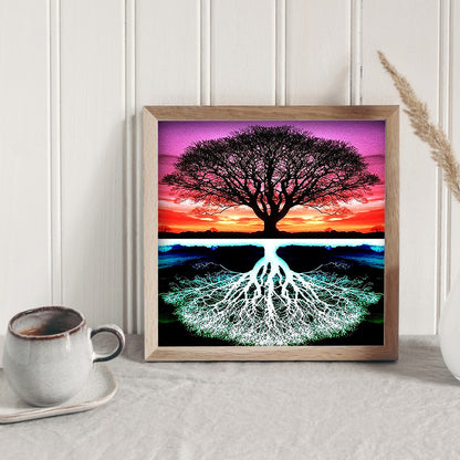 Tree - Full Round Drill Diamond Painting 40*40CM