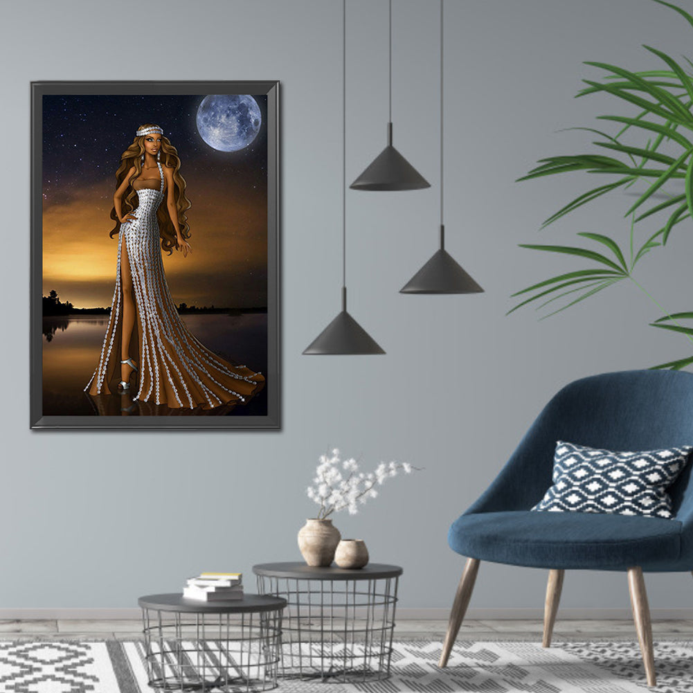 Beauty - Full Round Drill Diamond Painting 30*60CM