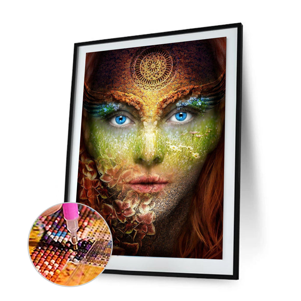 Woman - Full Round Drill Diamond Painting 30*40CM