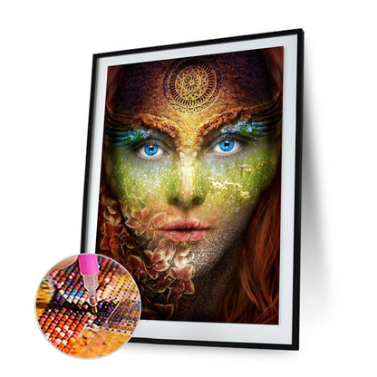 Woman - Full Round Drill Diamond Painting 30*40CM