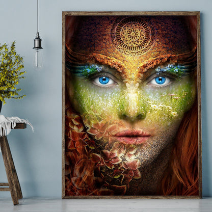 Woman - Full Round Drill Diamond Painting 30*40CM