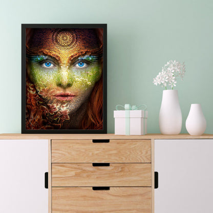 Woman - Full Round Drill Diamond Painting 30*40CM