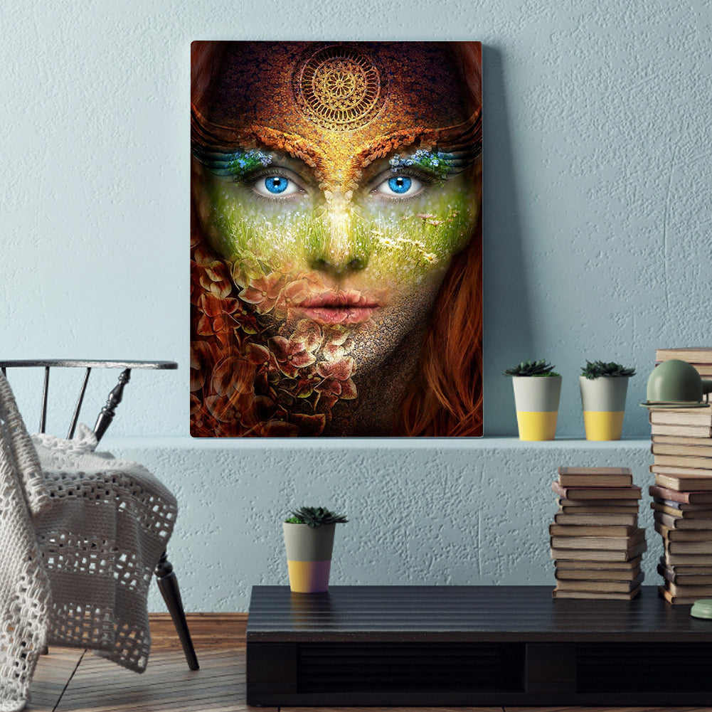 Woman - Full Round Drill Diamond Painting 30*40CM