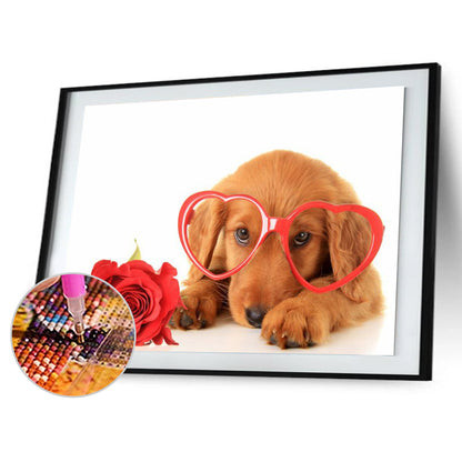 Dog - Full Round Drill Diamond Painting 40*30CM