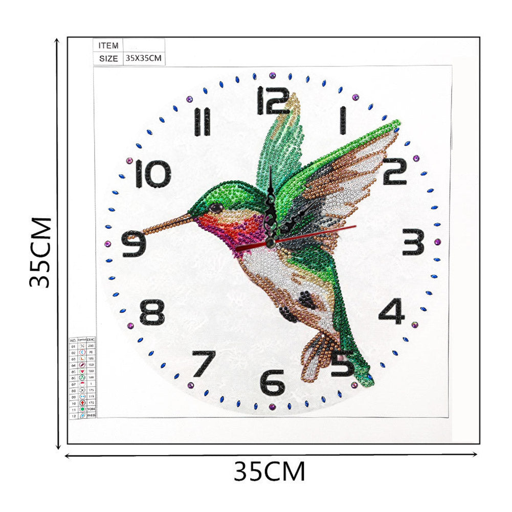 Animal Clock Part Special Shape Diamond DIY Painting Kit 5D Mosaic Clocks