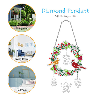 DIY Applique Diamond Wall Hanging Acrylic Crafts Kit Door Window Pendant