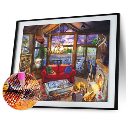 Cozy House - Full Round Drill Diamond Painting 60*45CM