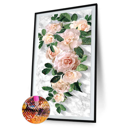 Flower - Full Round Drill Diamond Painting 40*80CM