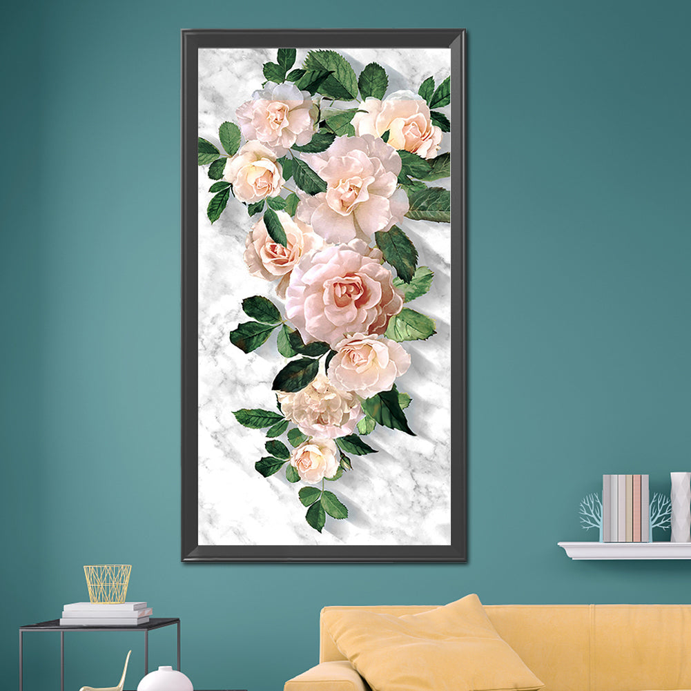 Flower - Full Round Drill Diamond Painting 40*80CM