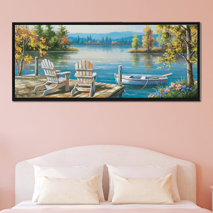 Lakeside - Full Round Drill Diamond Painting 80*30CM