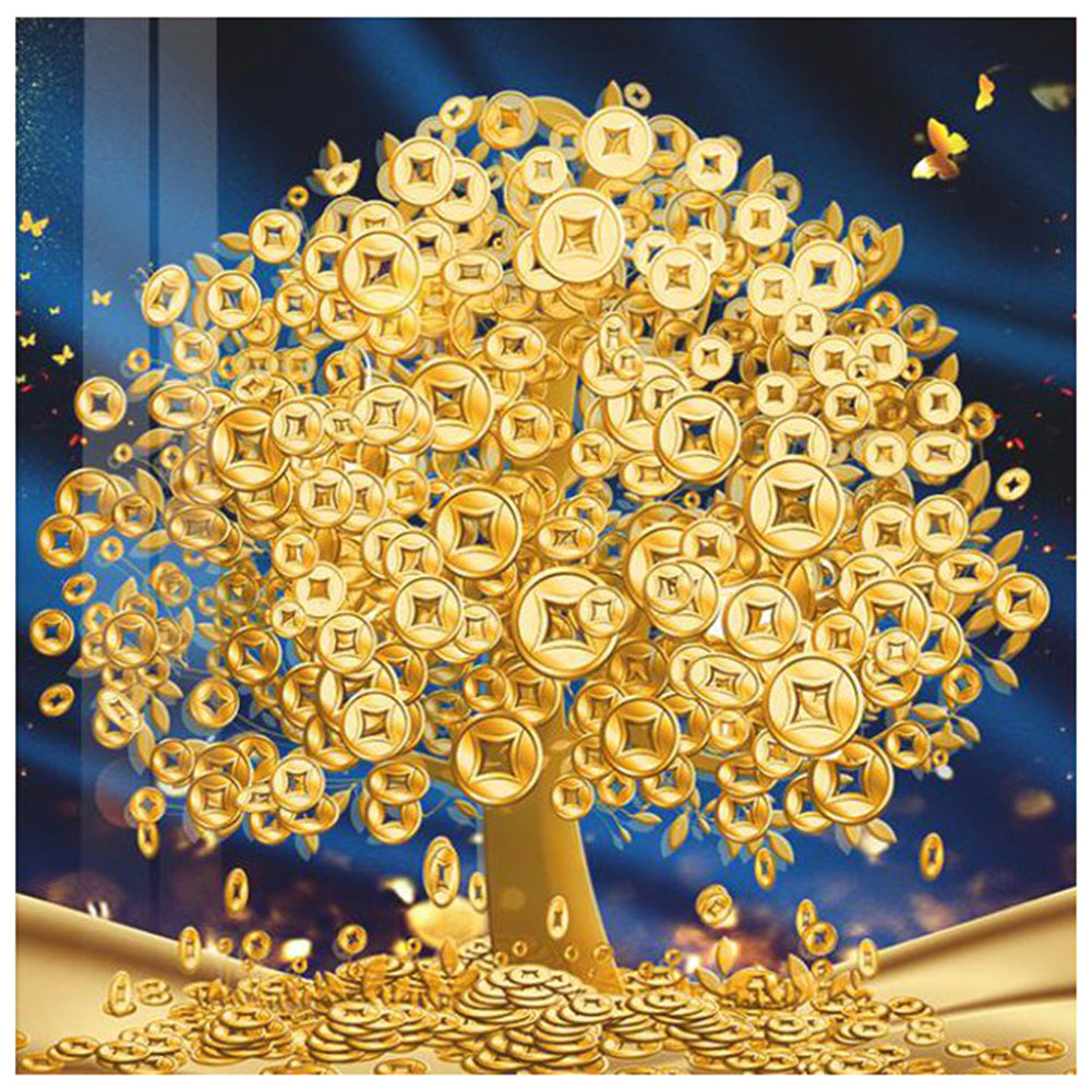 Money Tree - Full Round Drill Diamond Painting 30*30CM