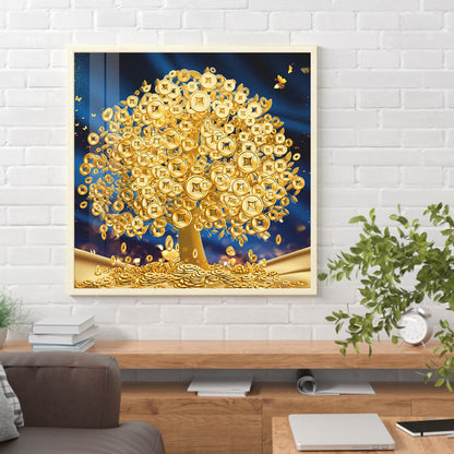 Money Tree - Full Round Drill Diamond Painting 30*30CM