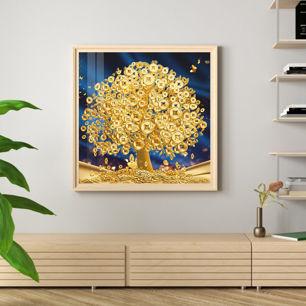 Money Tree - Full Round Drill Diamond Painting 30*30CM