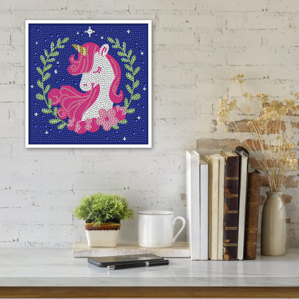 Unicorn - Special Shaped Drill Diamond Painting 18*18CM