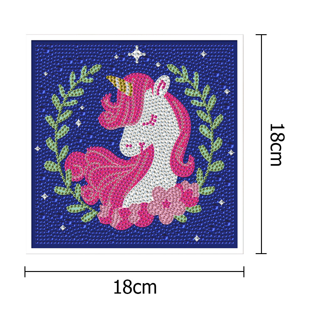 Unicorn - Special Shaped Drill Diamond Painting 18*18CM