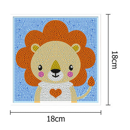 Animal Photo - Special Shaped Drill Diamond Painting 18*18CM