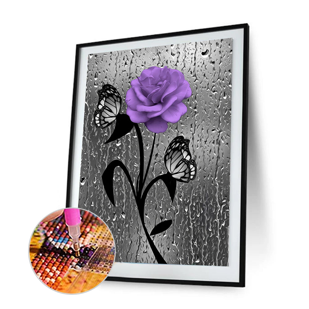 Multicolor Flowers - Full Round Drill Diamond Painting 30*40CM