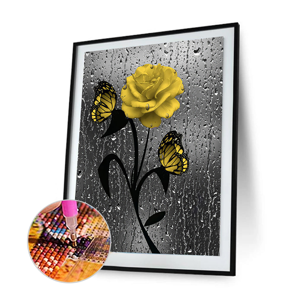 Multicolor Flowers - Full Round Drill Diamond Painting 30*40CM