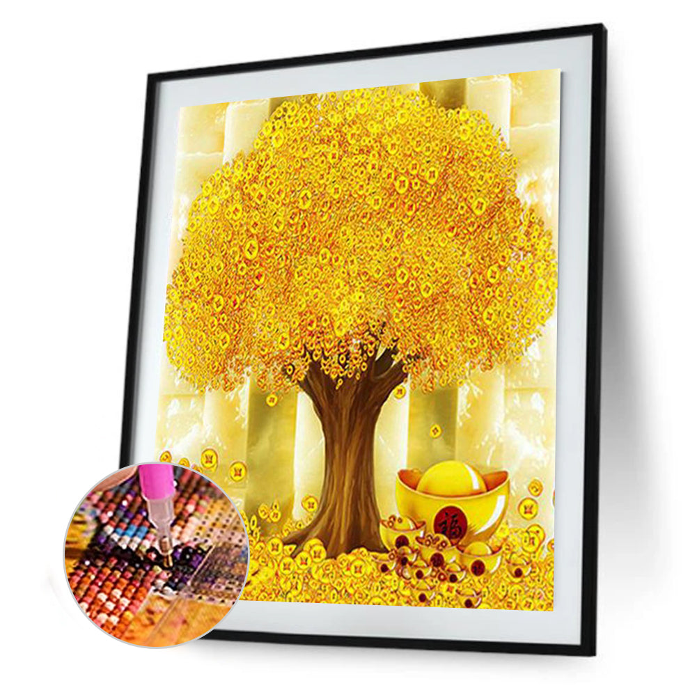 Money Tree - Full Round Drill Diamond Painting 40*45CM