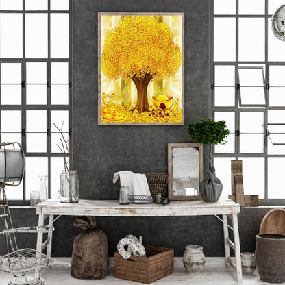 Money Tree - Full Round Drill Diamond Painting 50*65CM