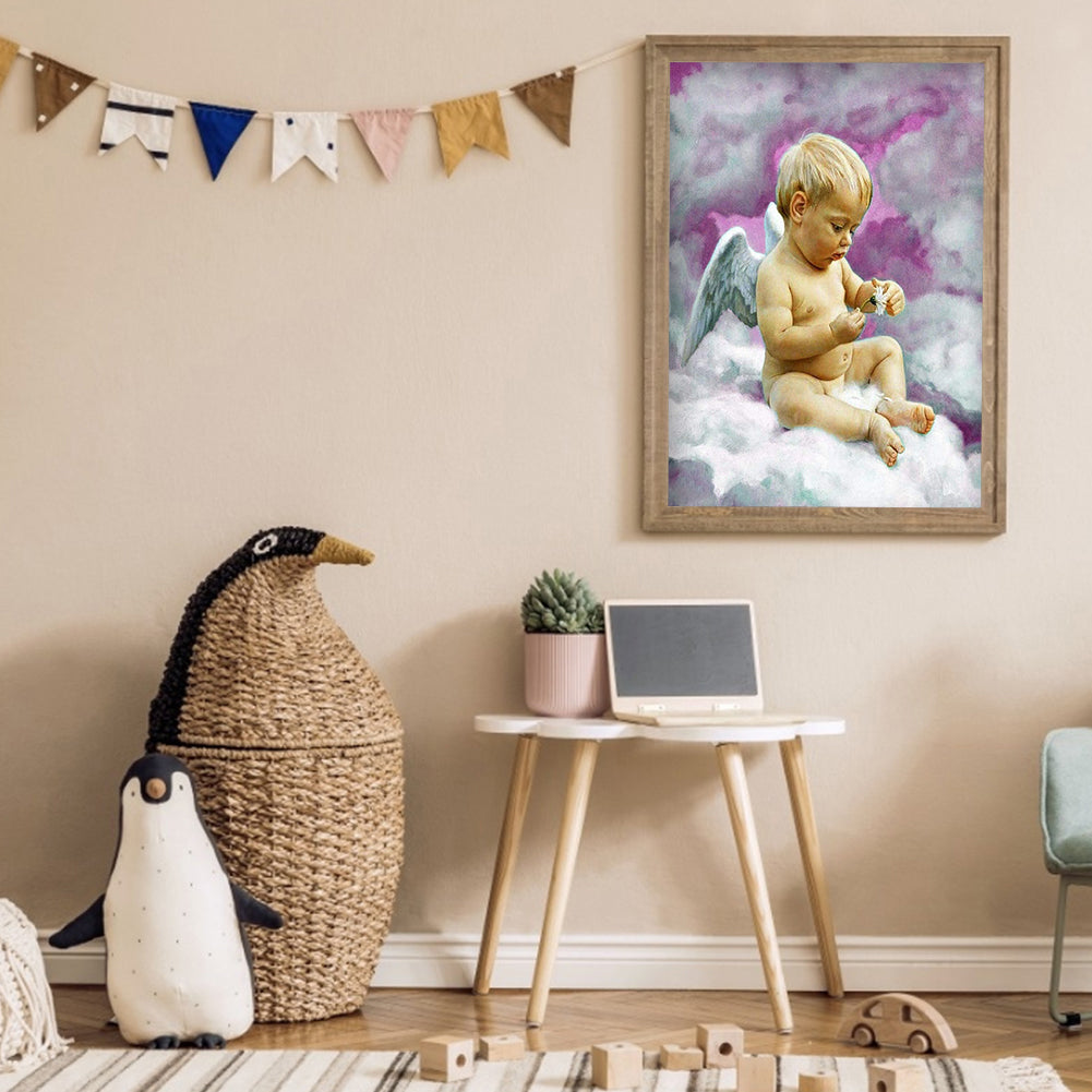 Angel - Full Round Drill Diamond Painting 30*40CM