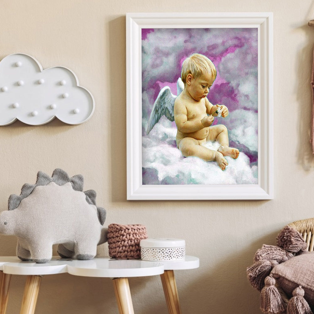 Angel - Full Round Drill Diamond Painting 30*40CM