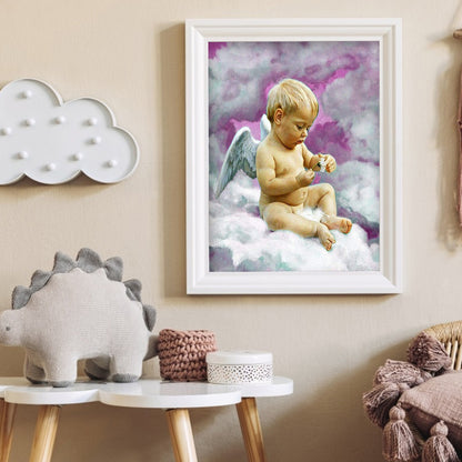 Angel - Full Round Drill Diamond Painting 30*40CM