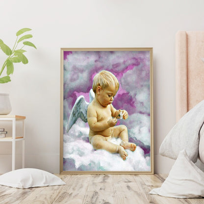 Angel - Full Round Drill Diamond Painting 30*40CM