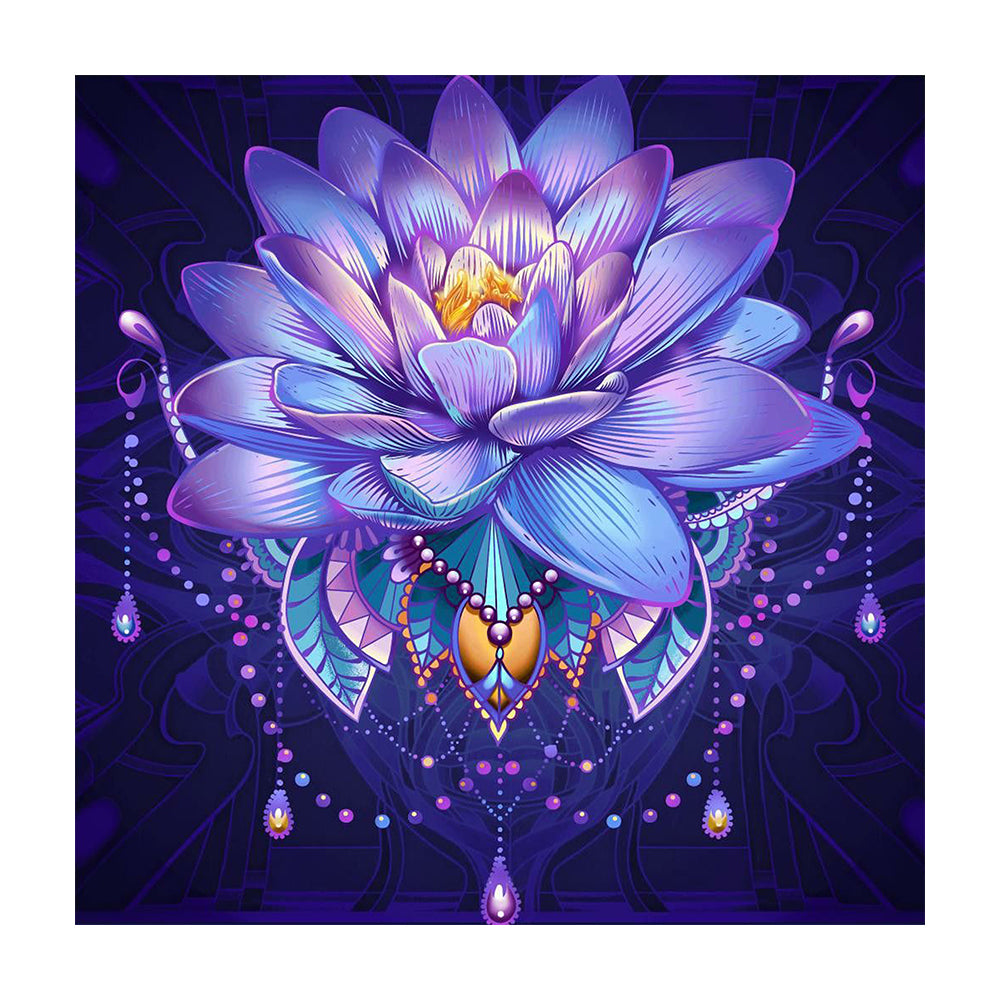 Lotus - Full Round Drill Diamond Painting 30*30CM