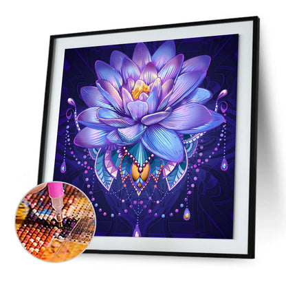 Lotus - Full Round Drill Diamond Painting 30*30CM