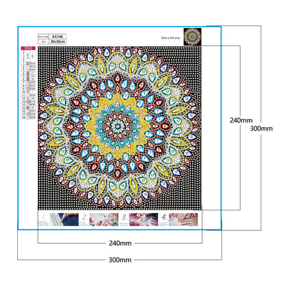 Crystal Datura - Special Shaped Drill Diamond Painting 30*30CM