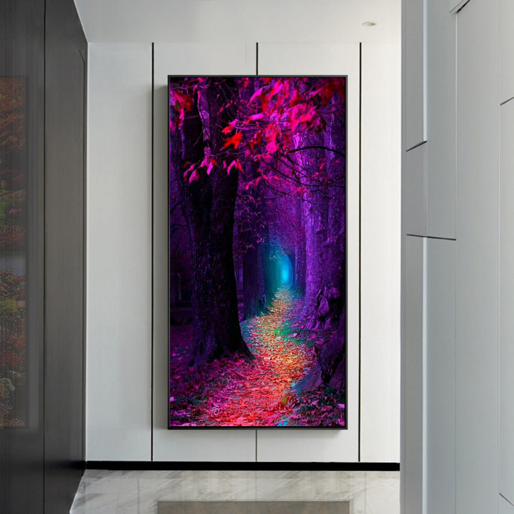 Forest Path - Full Round Drill Diamond Painting 40*70CM