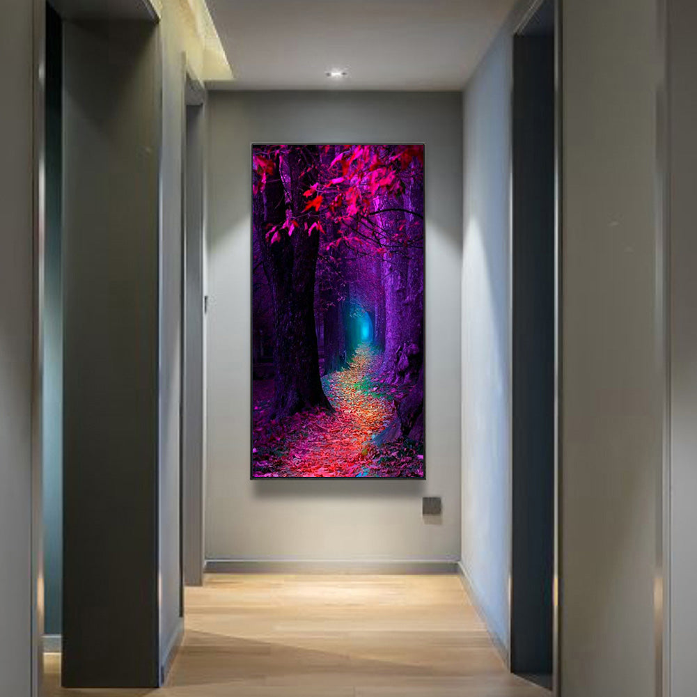 Forest Path - Full Round Drill Diamond Painting 40*70CM