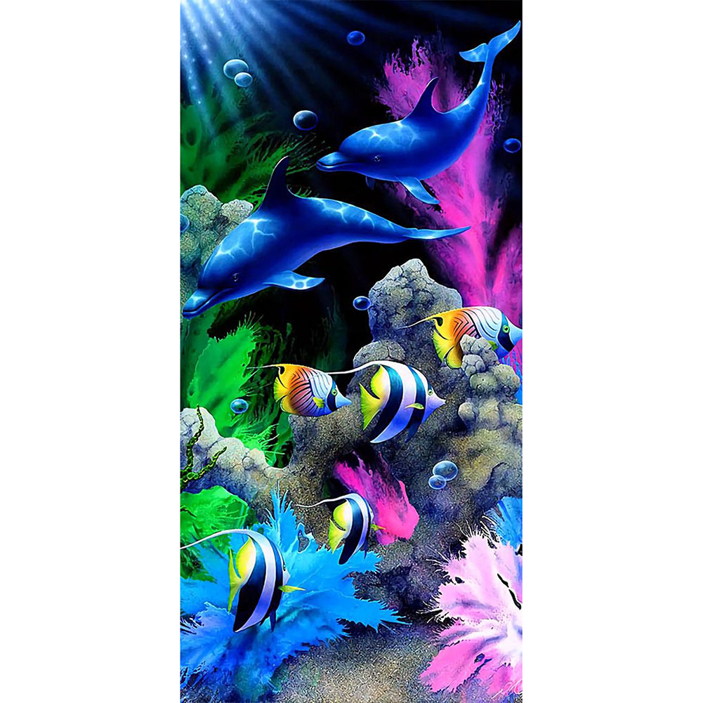 Underwater World - Full Round Drill Diamond Painting 40*80CM