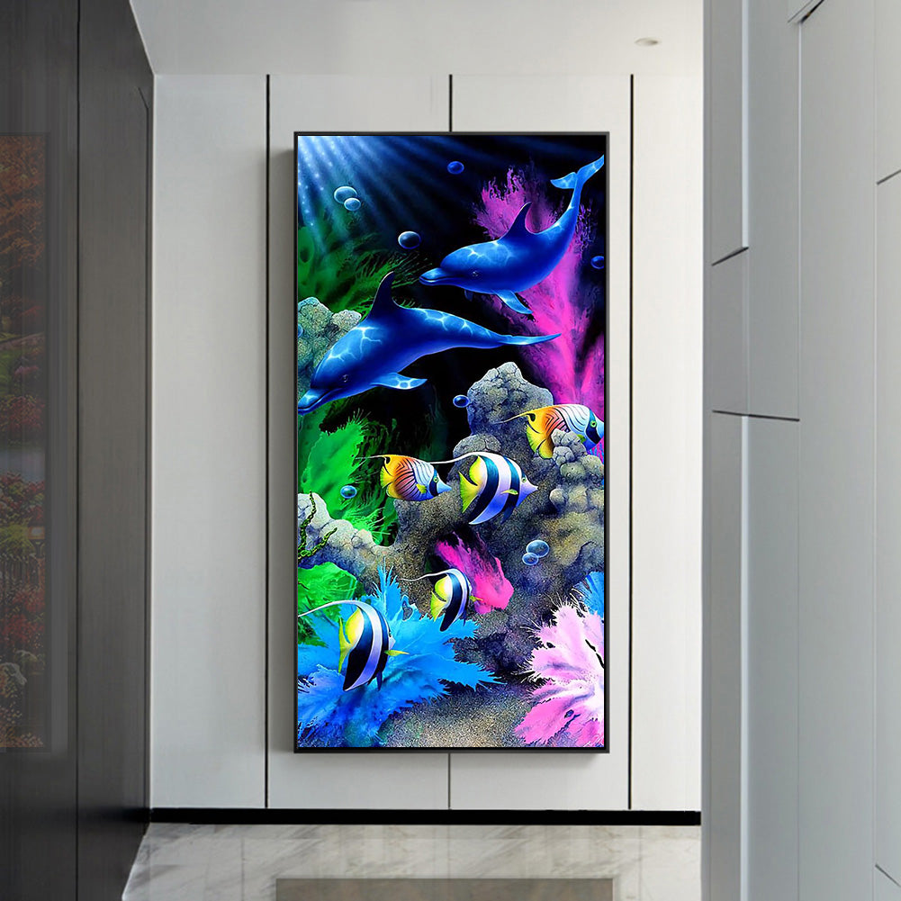 Underwater World - Full Round Drill Diamond Painting 40*80CM