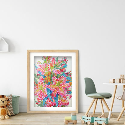 Lily - Special Shaped Drill Diamond Painting 30*40CM