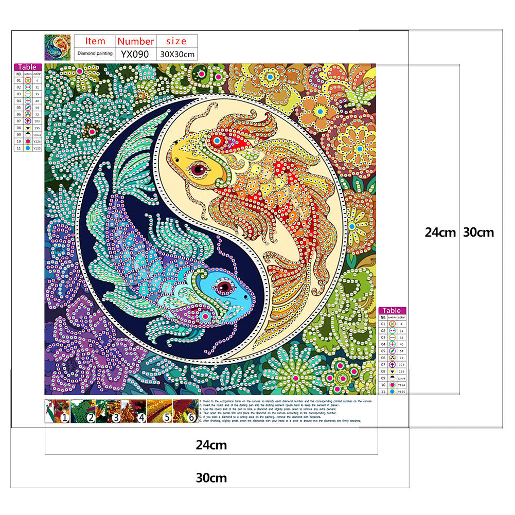 Fish - Special Shaped Drill Diamond Painting 30*30CM