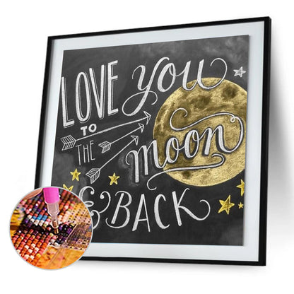 Blackboard Word - Full Round Drill Diamond Painting 40*40CM