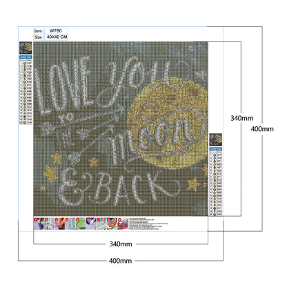 Blackboard Word - Full Round Drill Diamond Painting 40*40CM