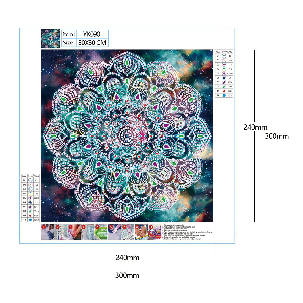 Datura - Special Shaped Drill Diamond Painting 30*30CM