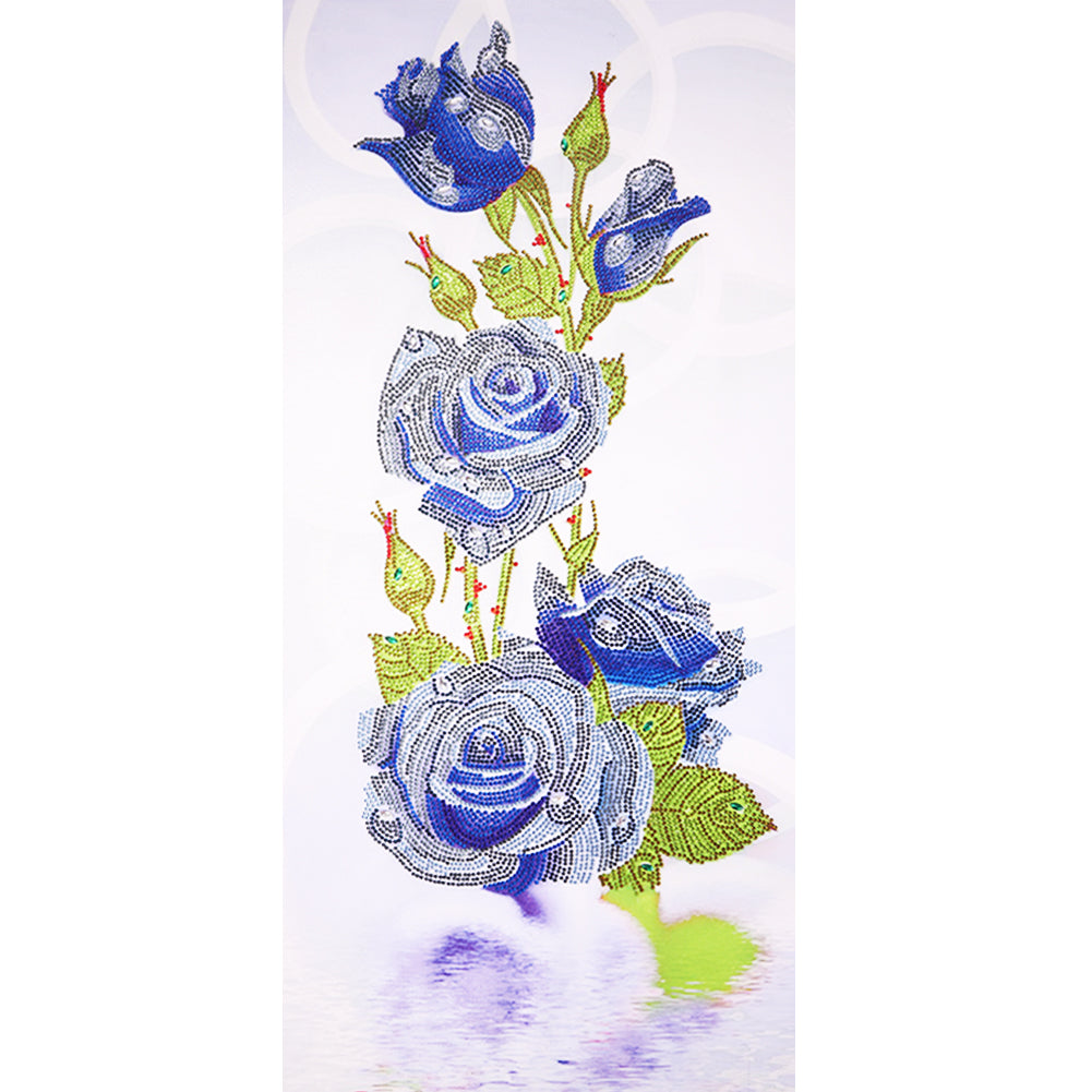 Rose - Special Shaped Drill Diamond Painting 40*80CM