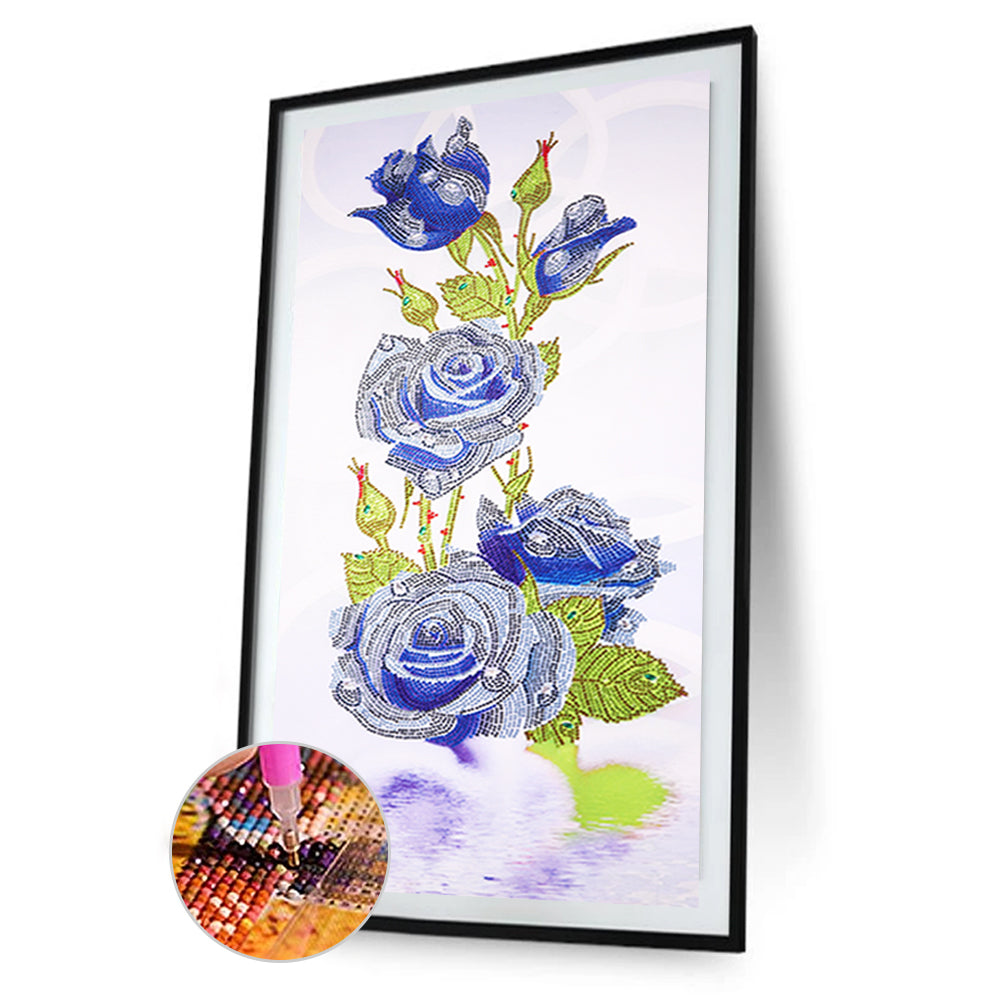 Rose - Special Shaped Drill Diamond Painting 40*80CM