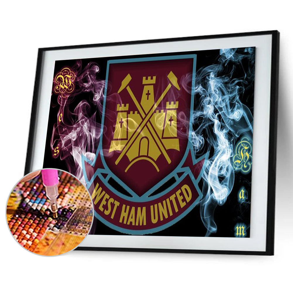 Team Crest - Full Round Drill Diamond Painting 40*30CM