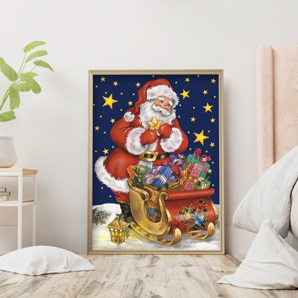 Santa Claus - Full Round Drill Diamond Painting 30*45CM