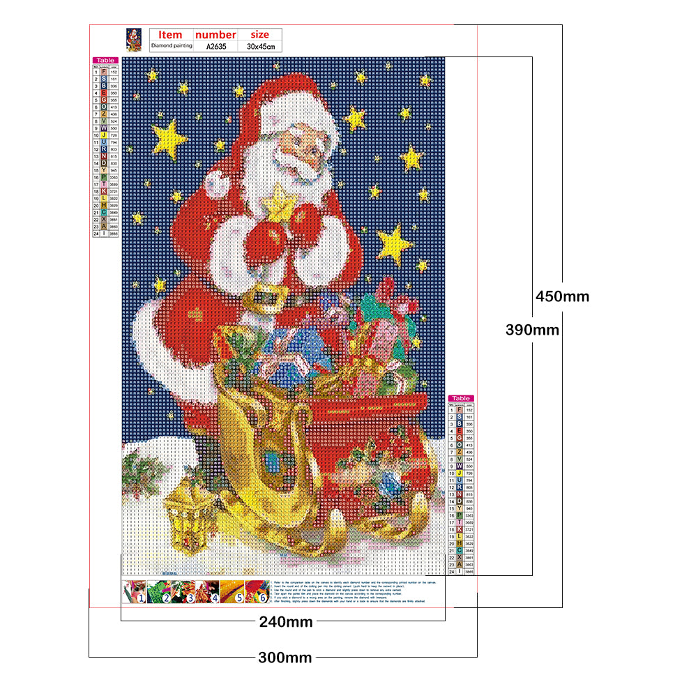 Santa Claus - Full Round Drill Diamond Painting 30*45CM