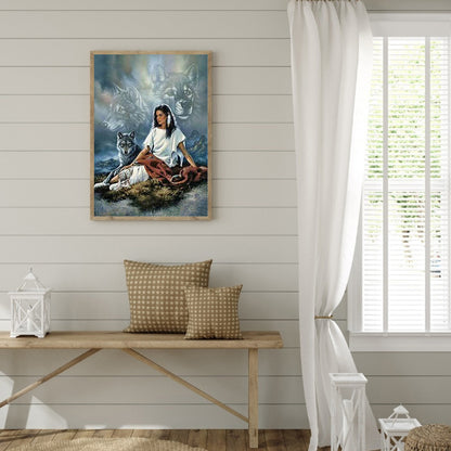 Wolf - Full Round Drill Diamond Painting 30*40CM