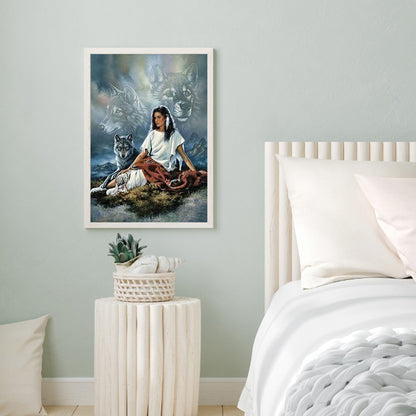 Wolf - Full Round Drill Diamond Painting 30*40CM