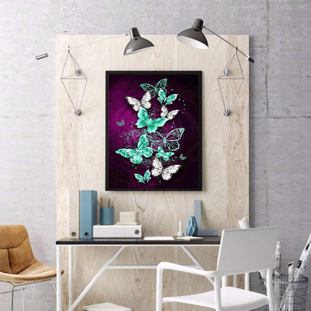 Butterfly - Full Round Drill Diamond Painting 30*40CM